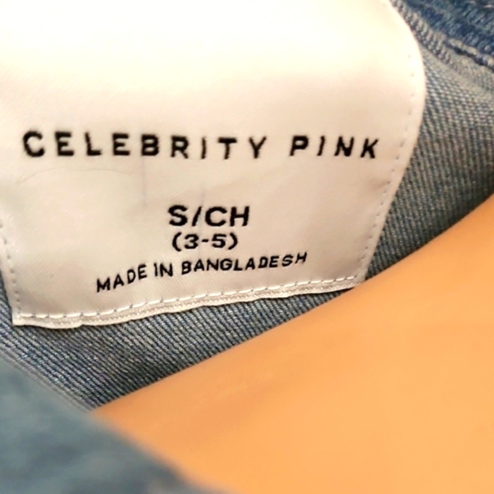 Celebrity Pink Light Blue Denim Romper - Picture 9 of 11